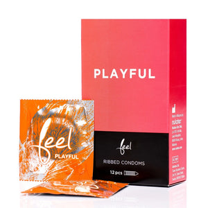 Feel Playful Ribbed Condoms | Playful Ribbed Condoms | Shop Suamisihat